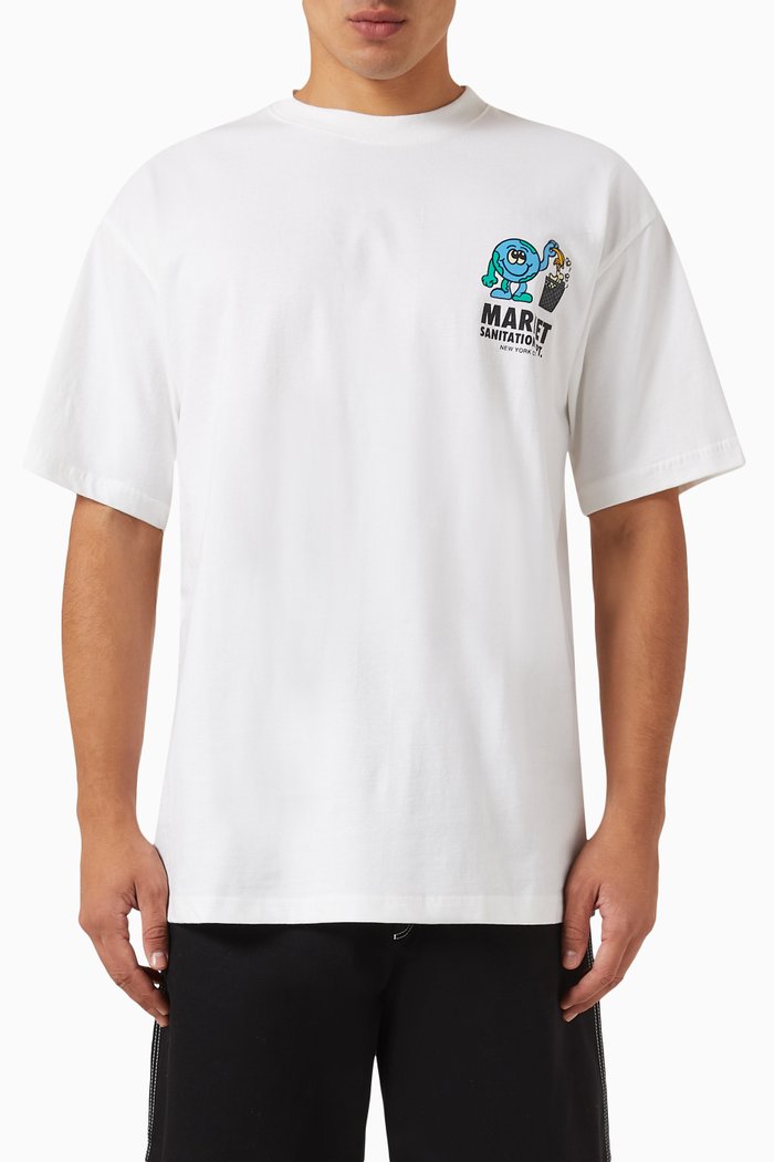

Sanitation Department T-shirt in Cotton-jersey, White