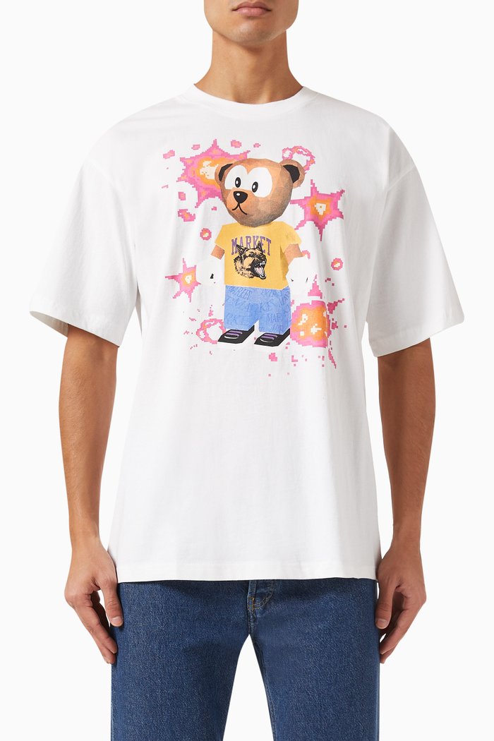 

32-bit Bear T-shirt in Cotton-jersey, White