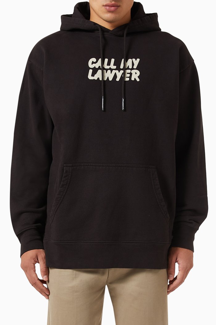 

Not Guilty Hoodie in Cotton-fleece, Black