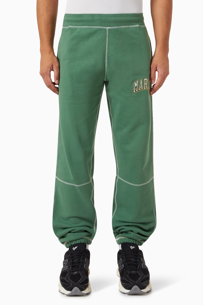 

Triple Stitch Sweatpants in Cotton-fleece, Green