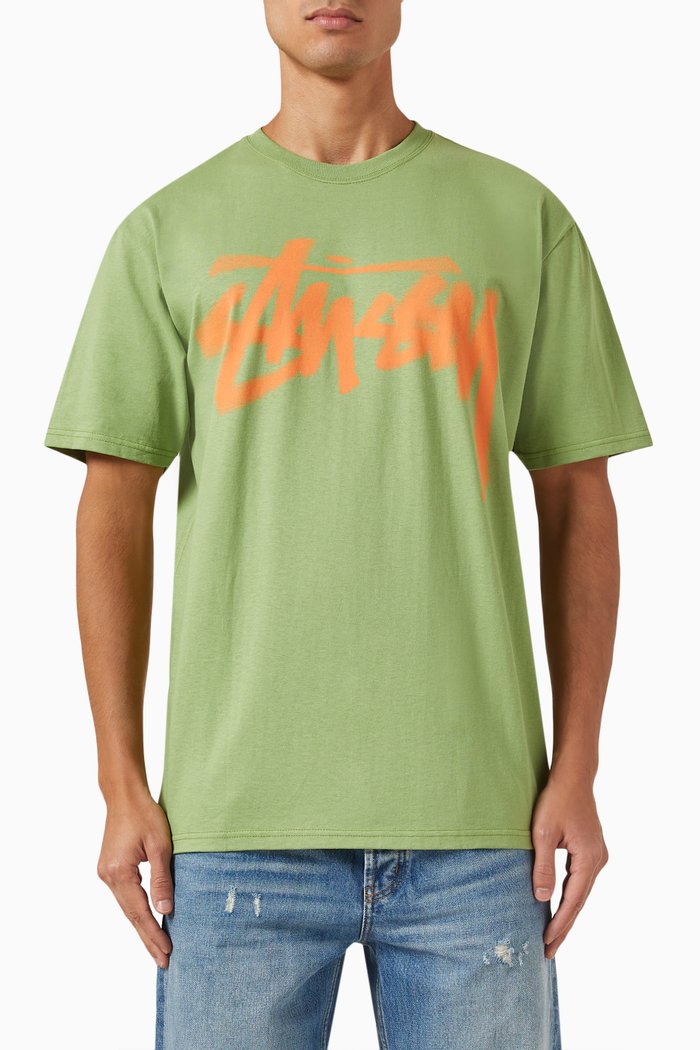 

Dizzy Stock Logo T-shirt in Cotton, Green