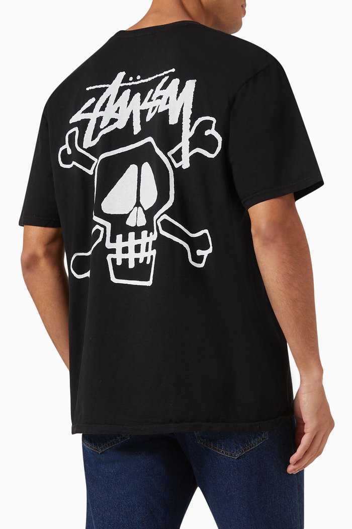

Skull & Bones Logo T-shirt in Cotton, Black