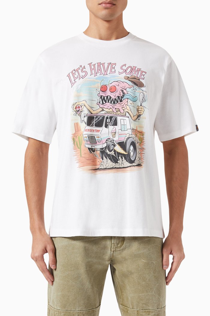 

Ice Cream Truck T-shirt in Cotton, White