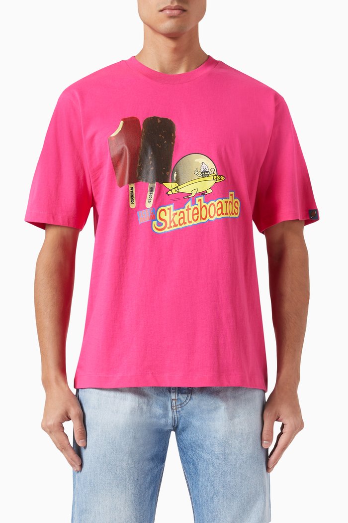 

Flying Car T-shirt in Cotton, Pink