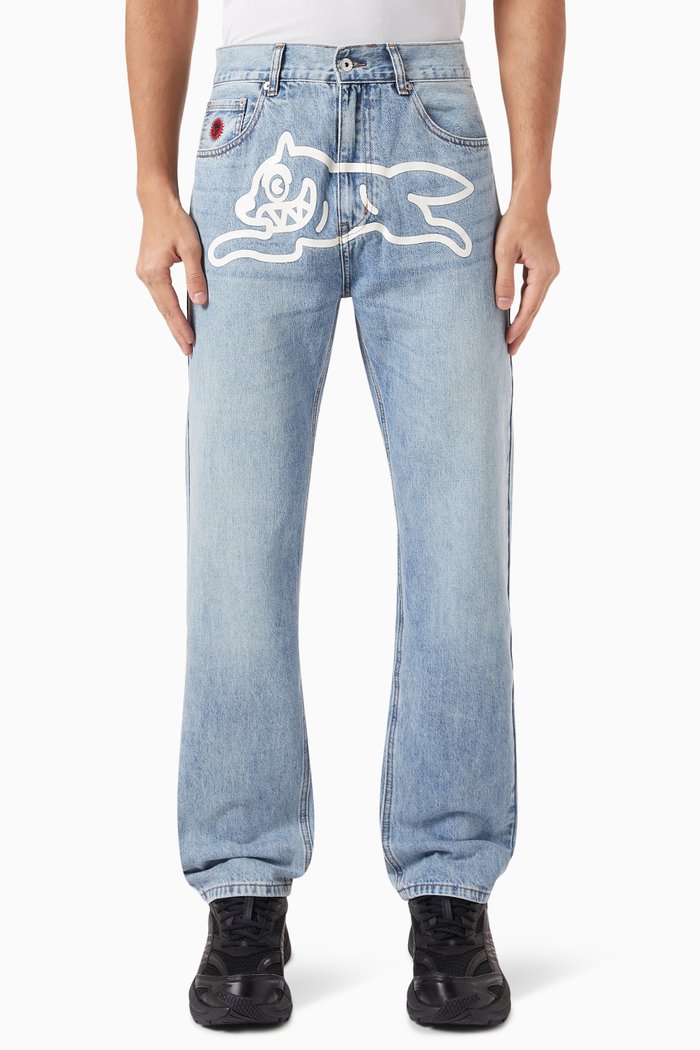 Running Dog Jeans in Denim, Blue