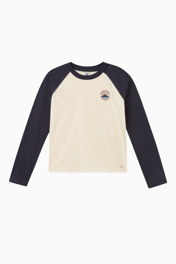 

Logo Colour-block T-shirt in Cotton, Multicolour