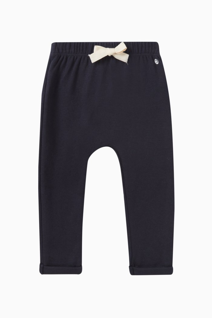 

Logo Trousers in Cotton Blend Jersey, Blue