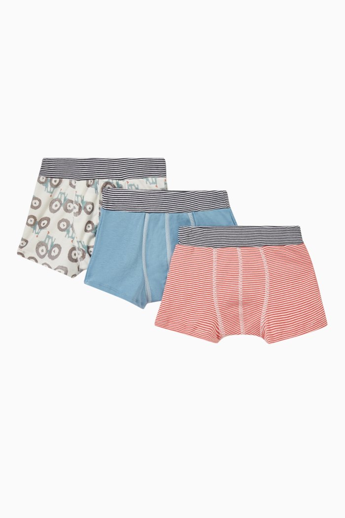 Tractor Boxers in Cotton, Set of 3, Multicolour