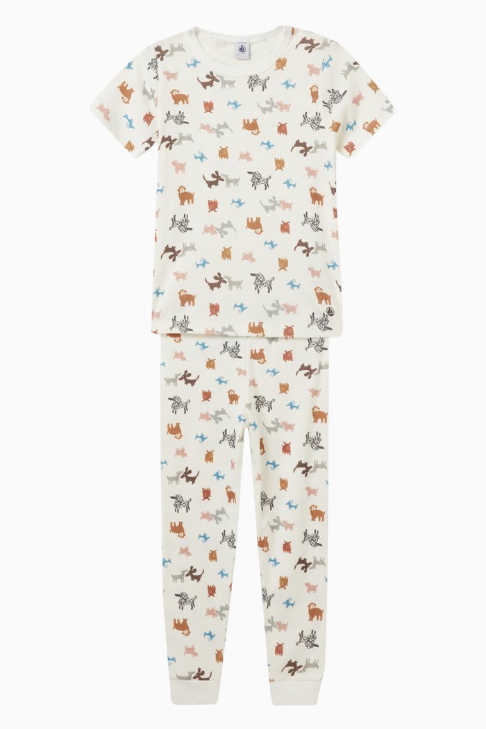 

Animal Motif Pyjamas in Cotton, Multicolour