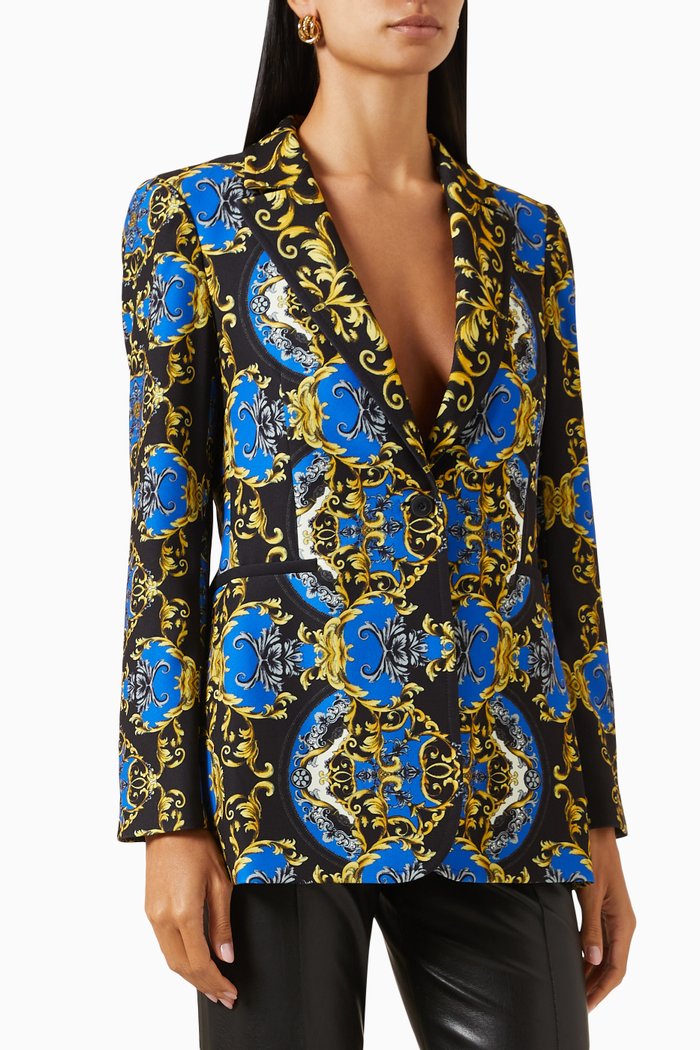 

Breann Graphic-print Blazer, Blue