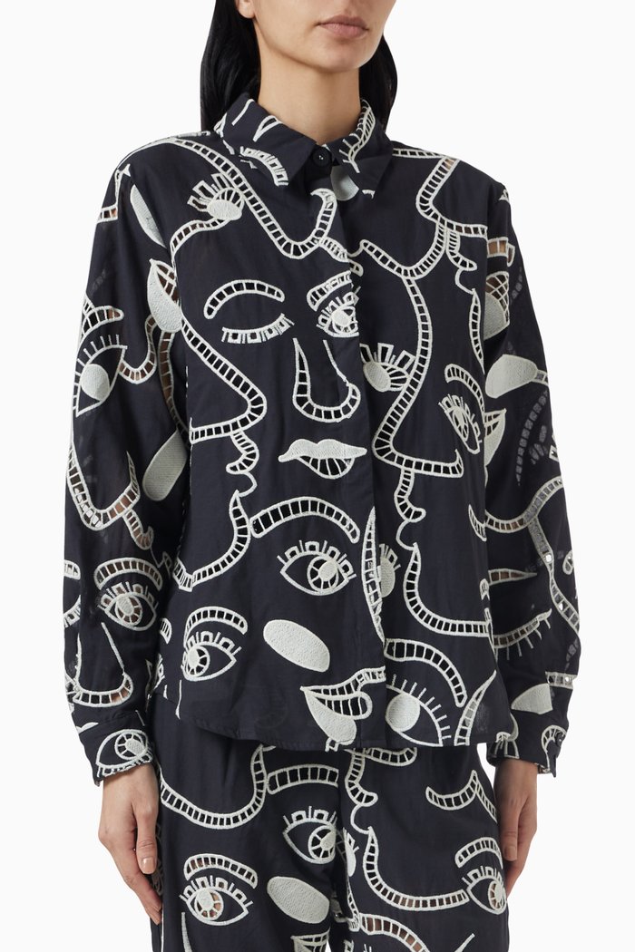

Richelieu Faces Shirt in Cotton, Multicolour