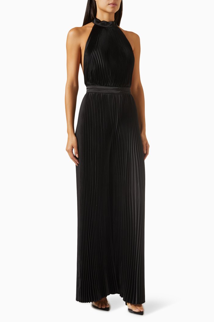 

Cinema Low-back Jumpsuit, Black