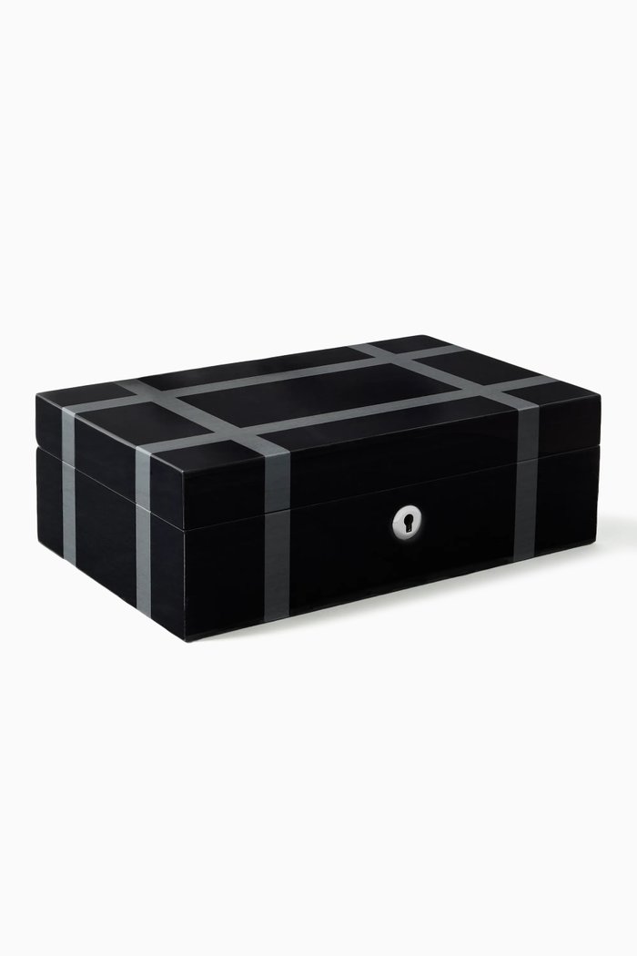 

Carnaby Accessory Box in Hard wood, Black