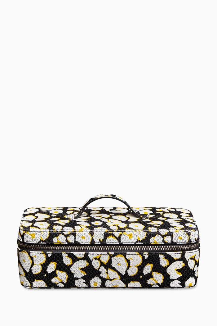 

Sloane Jewellery Case in Snake-embossed Leather, Yellow