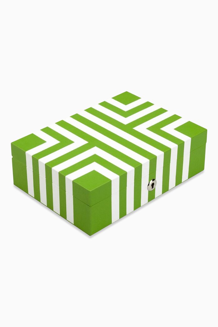 

Maze Accessory Box in Hard Wood, Green