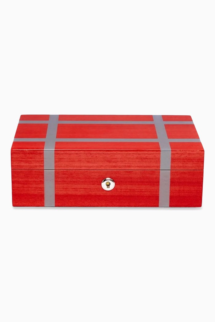 

Carnaby Accessory Box in Hard Wood, Red
