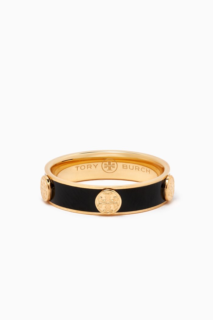 

Miller Stud Ring in Stainless Steel & Enamel, Gold