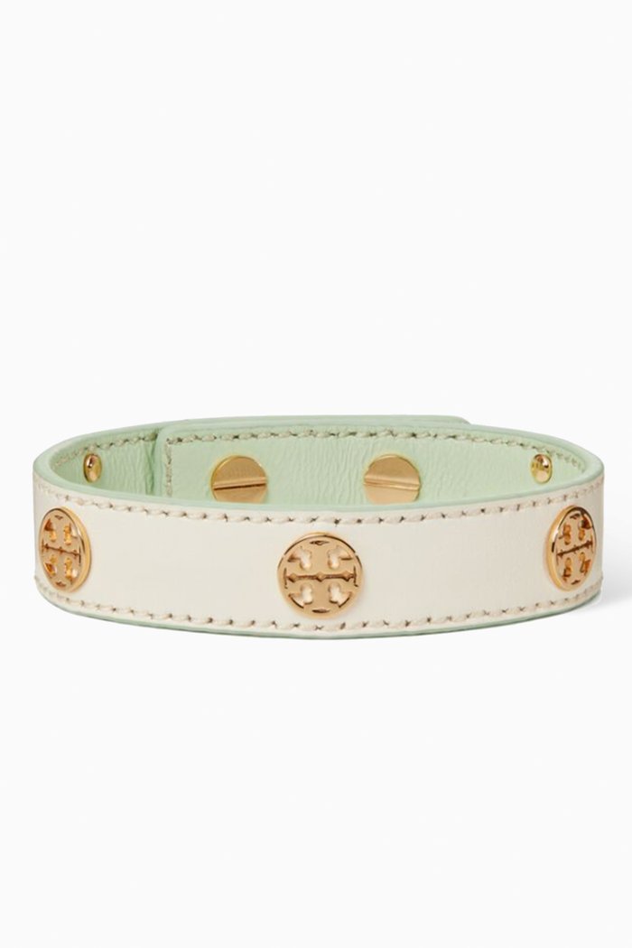 Miller Bracelet in 18kt Gold-plated Brass & Leather