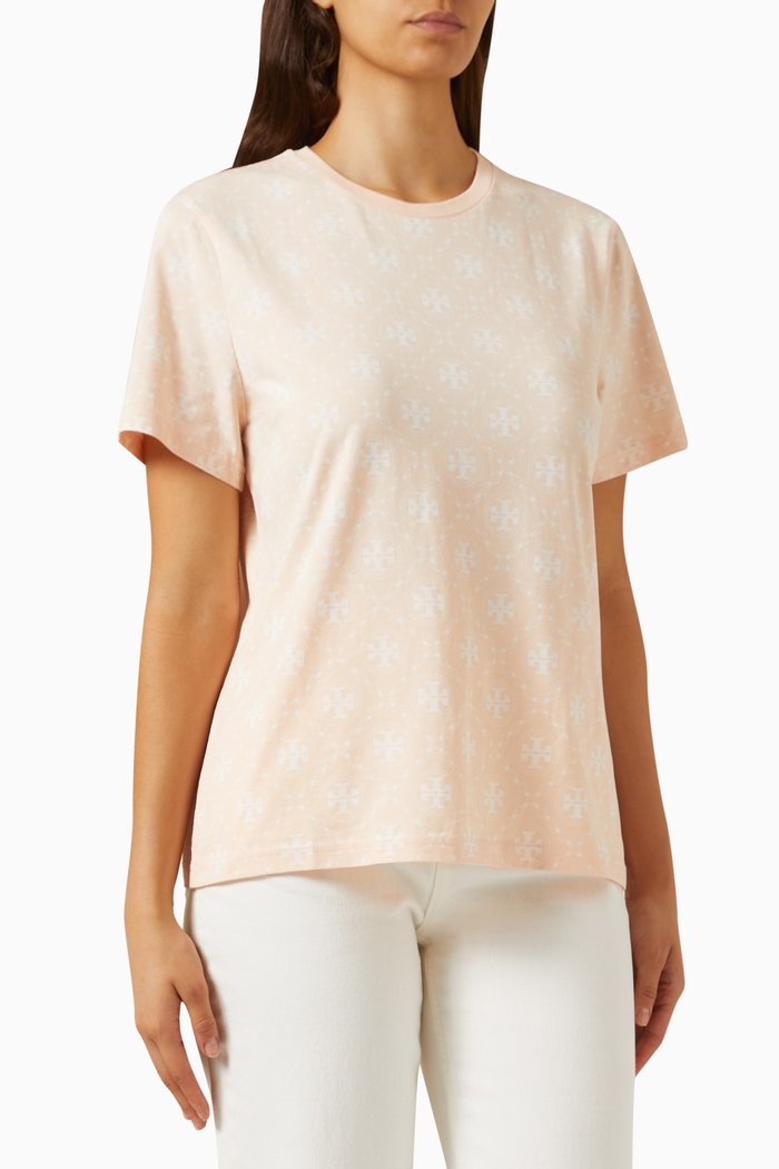 

Monogram T-shirt in Cotton-jersey, Pink