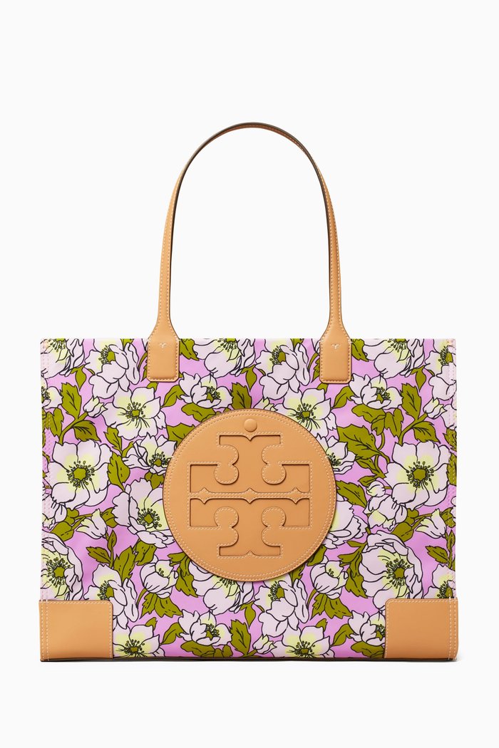 

Ella Printed Tote Bag in Recycled Nylon, Pink