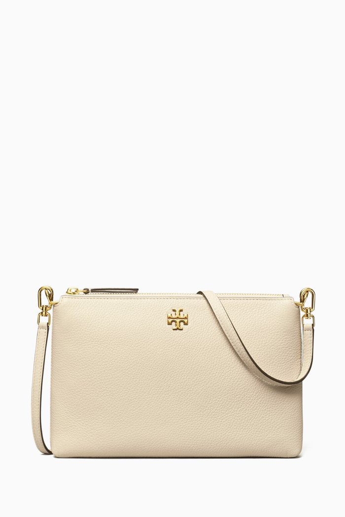 

Mini Mercer Zip Crossbody Bag in Pebbled Leather, Neutral