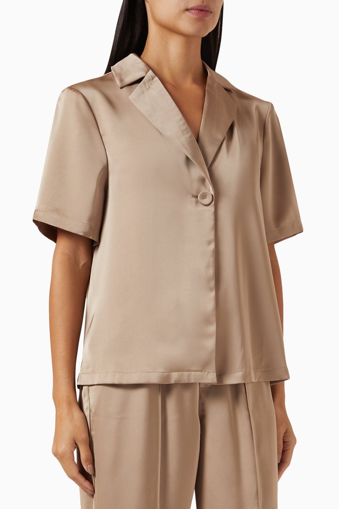 

Adrift One Button Shirt, Neutral