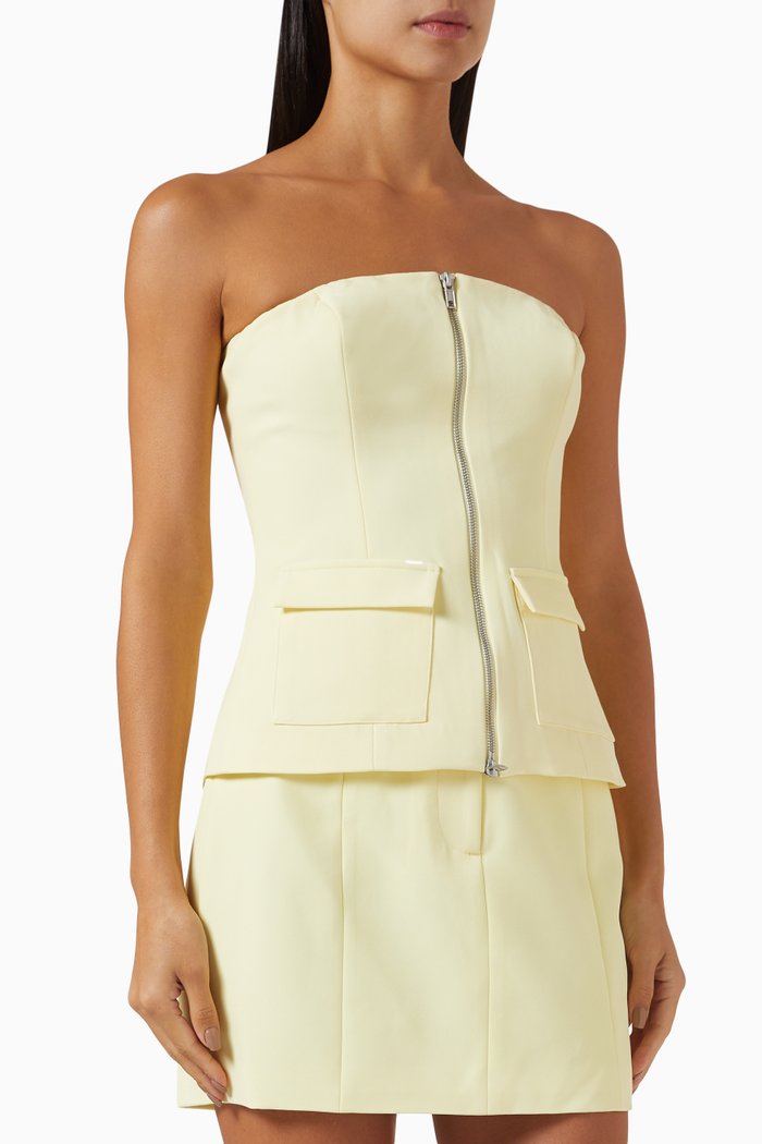 

Solis Zip-up Top, Yellow