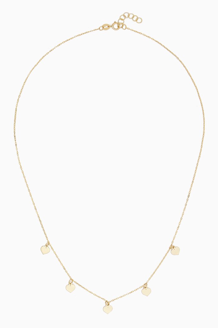 

Viviana Heart Charm Necklace in 18kt Gold