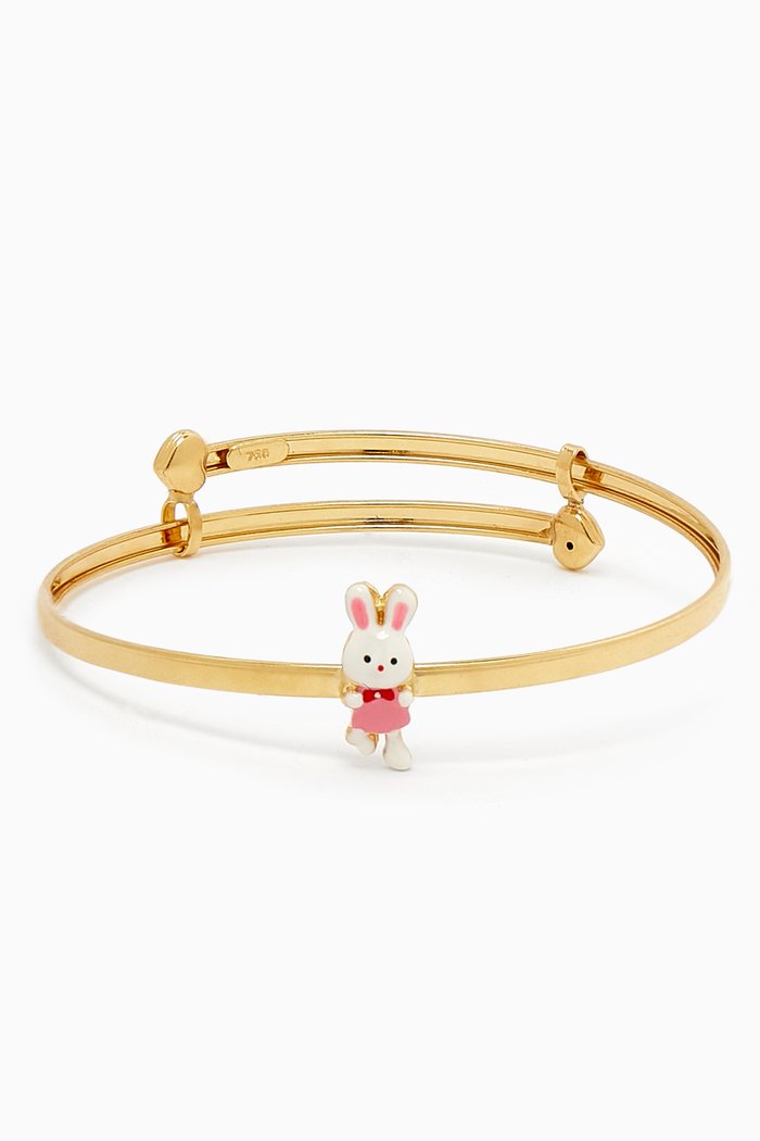 

Baby Rabbit Bangle in 18kt Gold