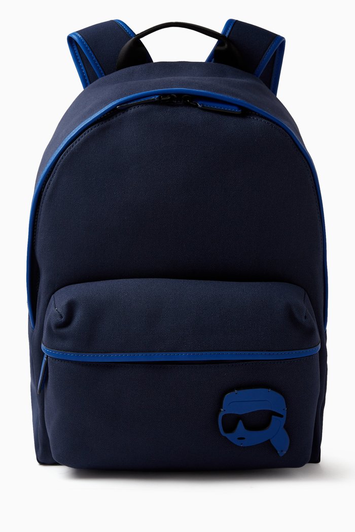 

K/Ikonik 2.0 Logo-patch Backpack in Canvas, Blue