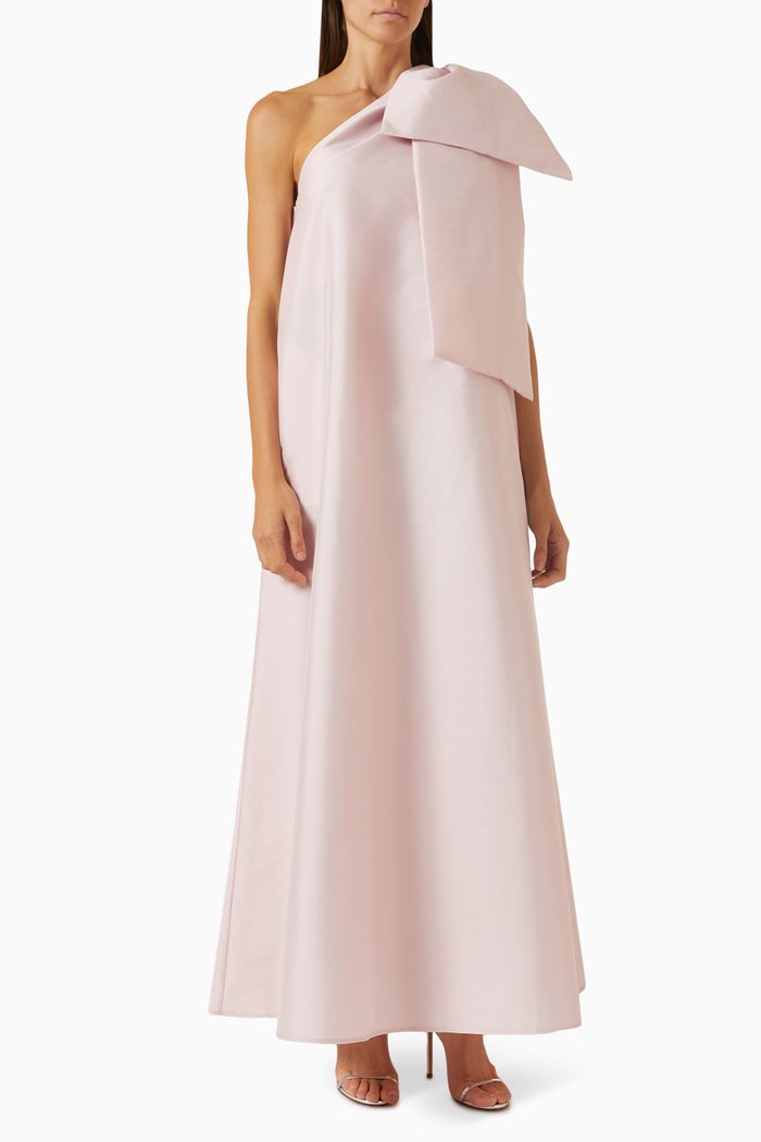 

Winnie Maxi Dress in Taffeta, Pink
