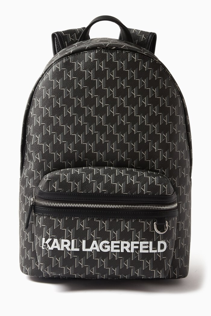 

K/ Monogram Klassik Backpack in Coated-canvas, Black