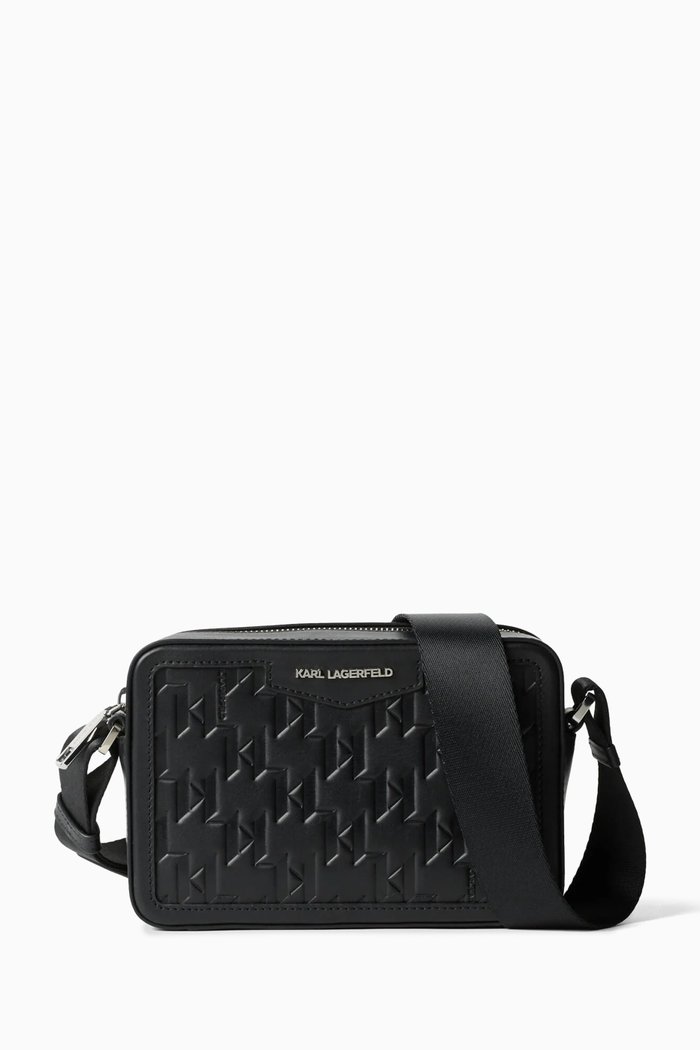 

K/ Loom Camera Bag in Leather, Black