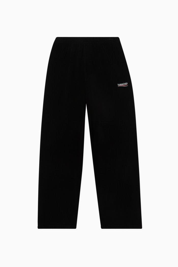 

Political Campaign Baggy Sweatpants in Fleece, Black