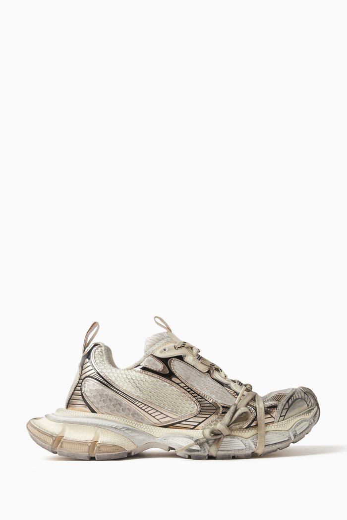 

3XL Sneakers in Mesh & PU, Neutral