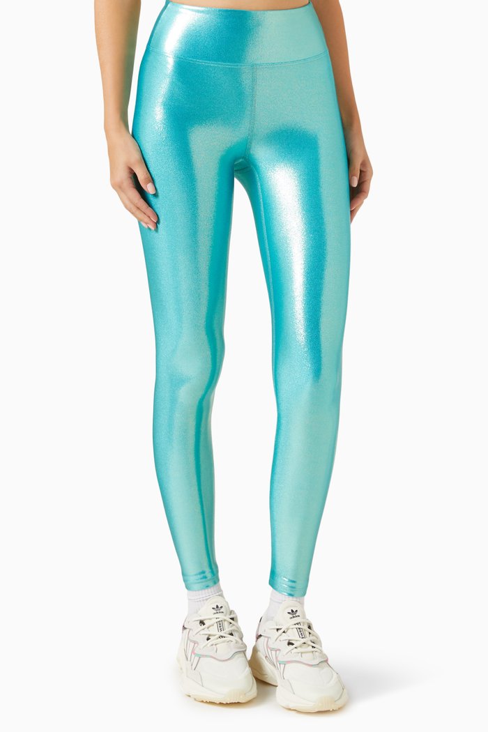 

Marvel Leggings in Metallic-nylon, Blue