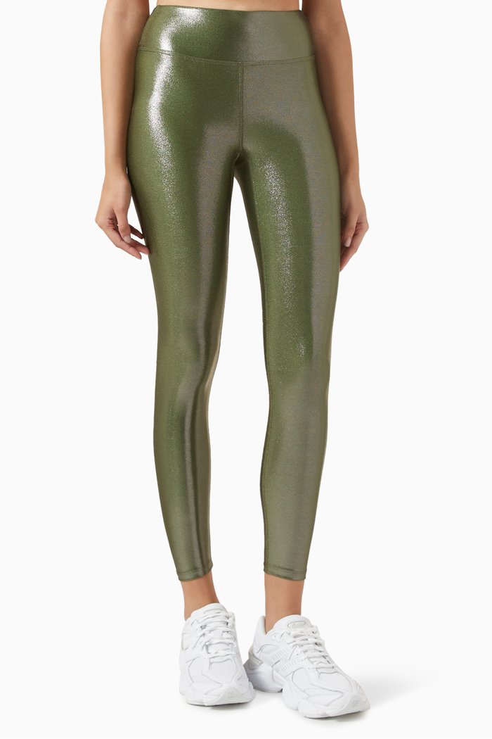 

Marvel Leggings in Metallic-nylon, Green
