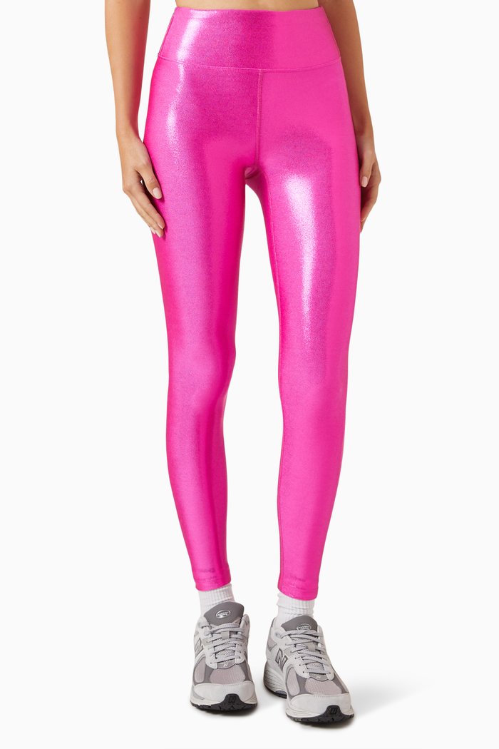 

Marvel Leggings in Metallic-nylon, Pink