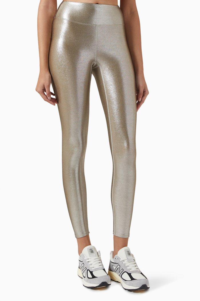 

Marvel Leggings in Metallic-nylon, Silver