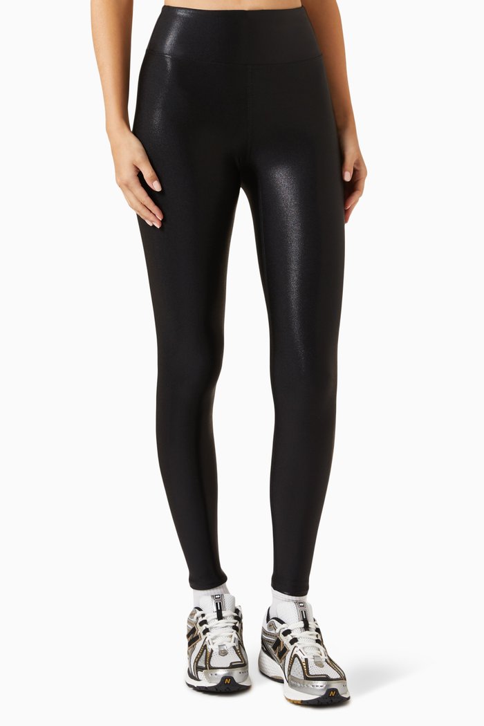

Marvel Leggings in Metallic-nylon, Black