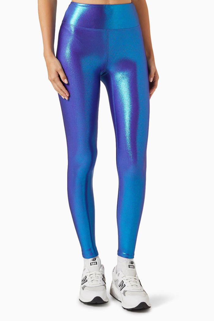 

Marvel Leggings in Metallic-nylon, Blue