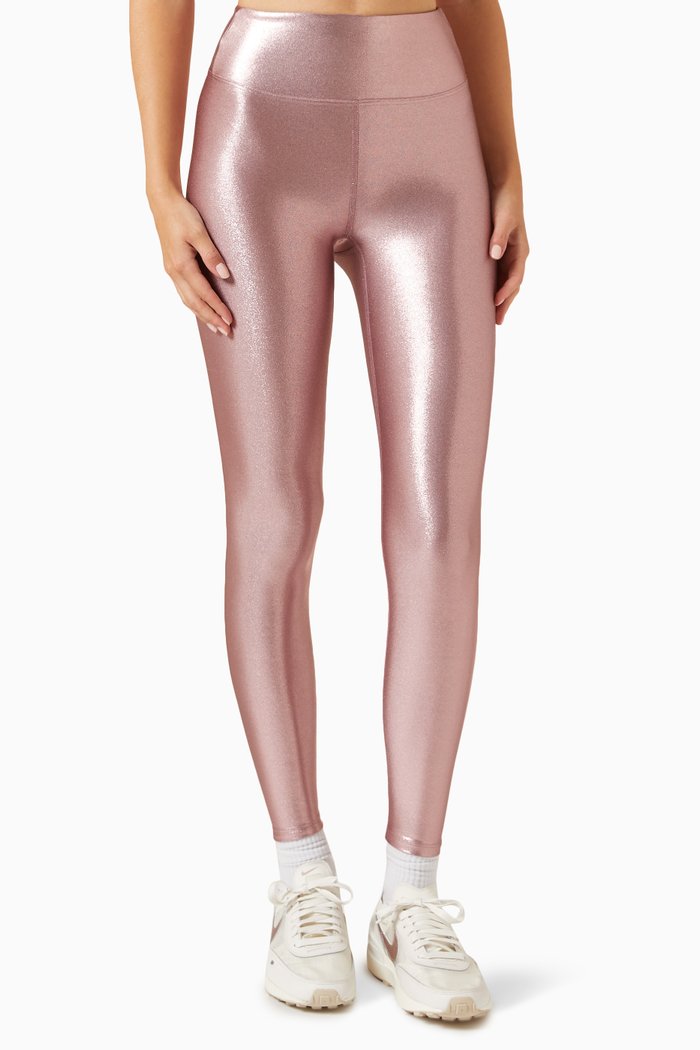 

Marvel Leggings in Metallic-nylon, Pink