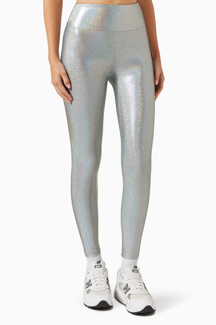 

Marvel Leggings in Metallic-nylon, Silver