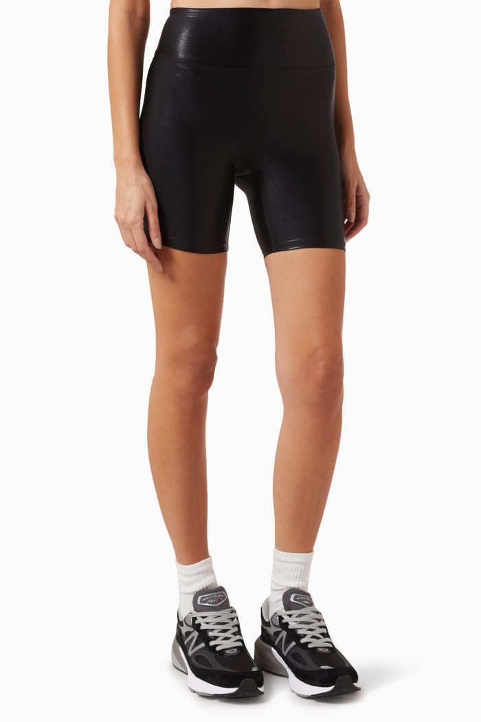 

Marvel Biker Shorts in Metallic-nylon, Black