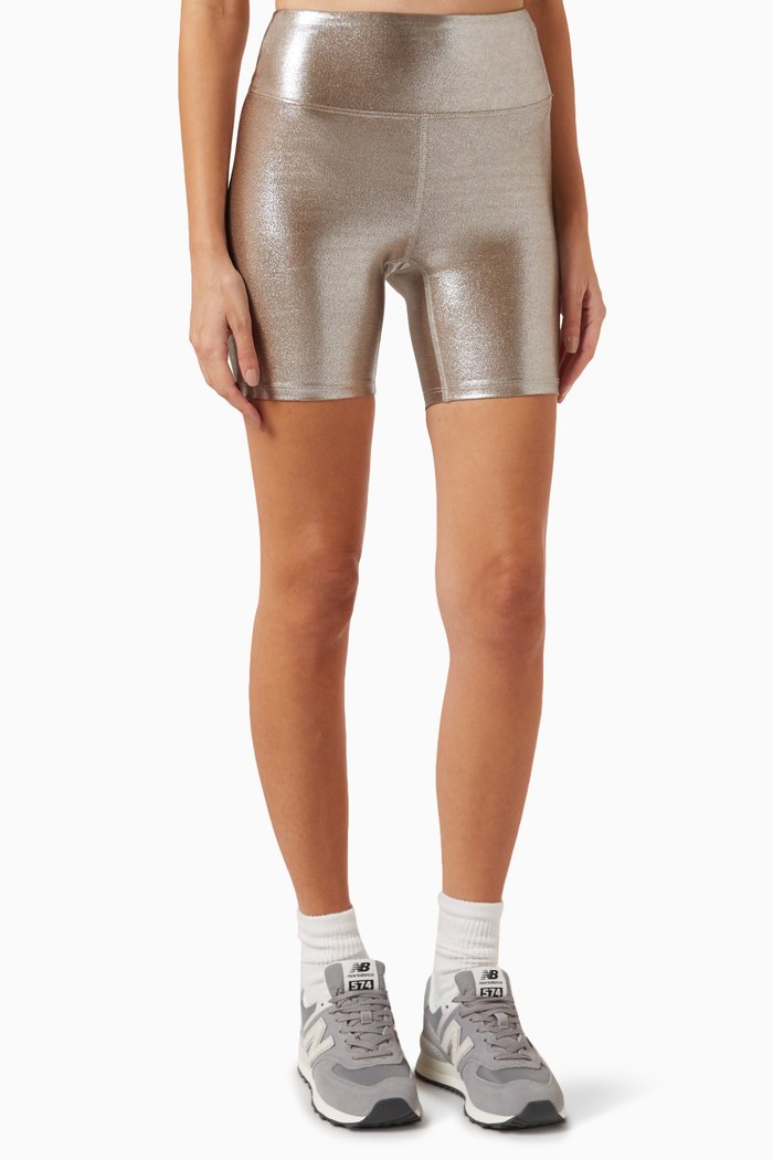 

Marvel Biker Shorts in Metallic-nylon, Silver