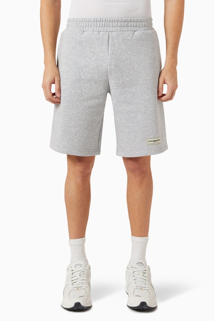 

10" Shorts in Organic Cotton-blend, Grey