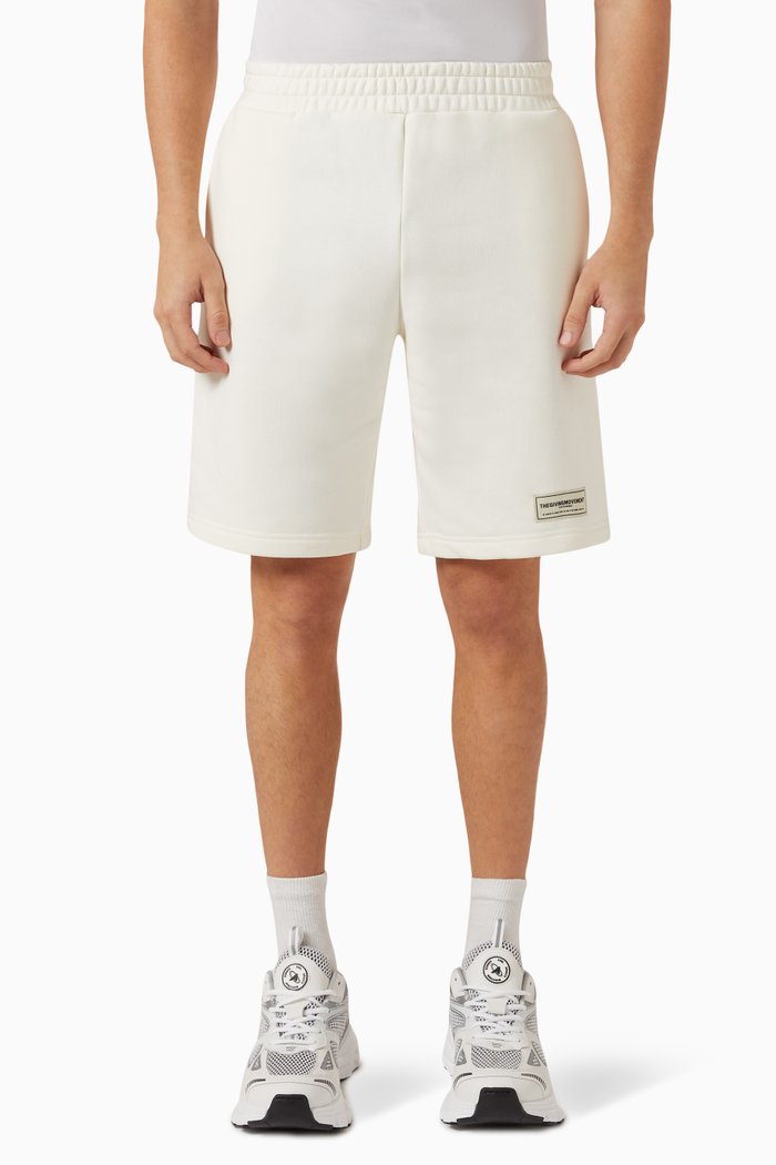 

10" Shorts in Organic Cotton-blend, Neutral