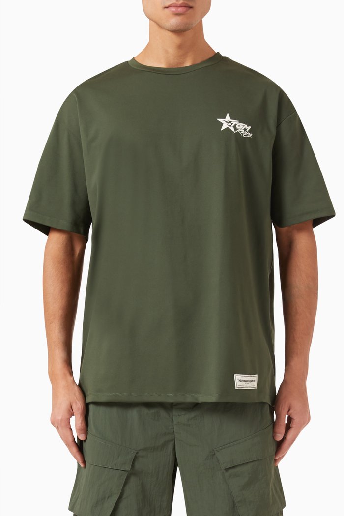

Oversized Biker T-shirt in Light Softskin100©, Neutral