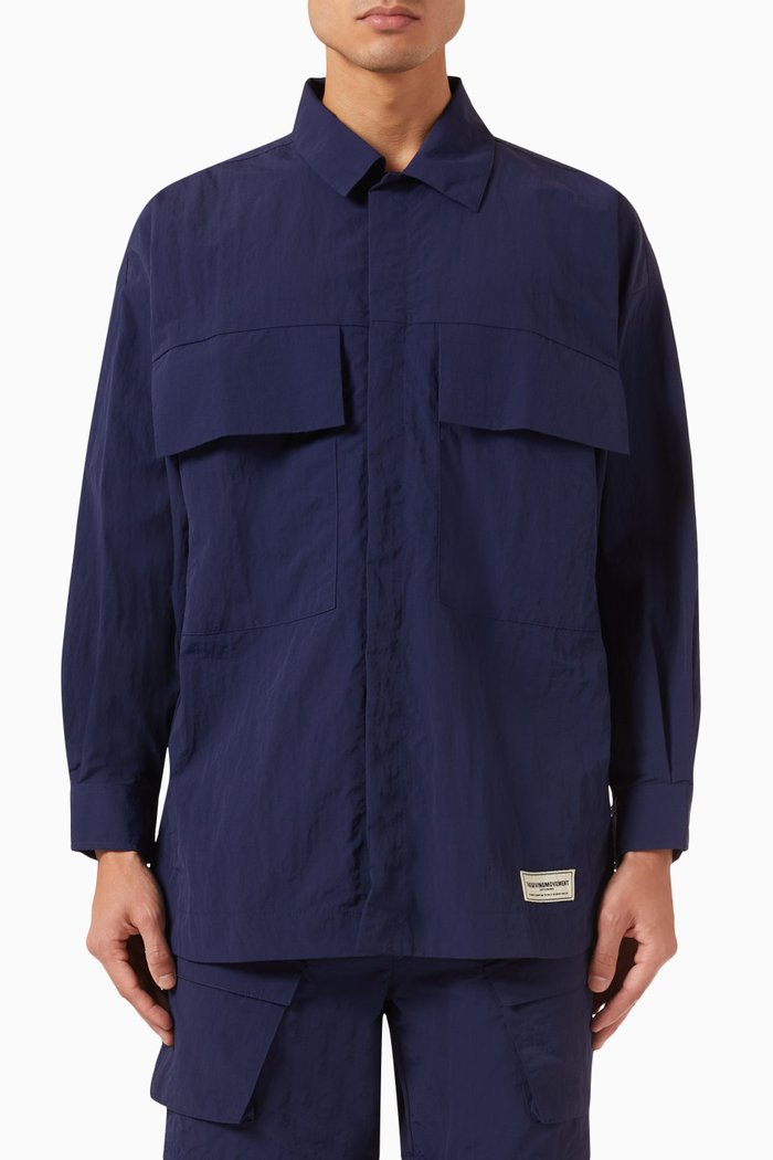 Shacket in Re-Shell100©, Blue