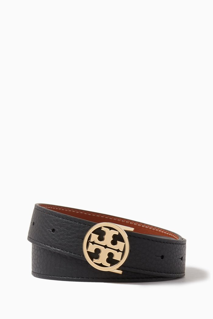 

Reversible Miller Belt in Leather, Black